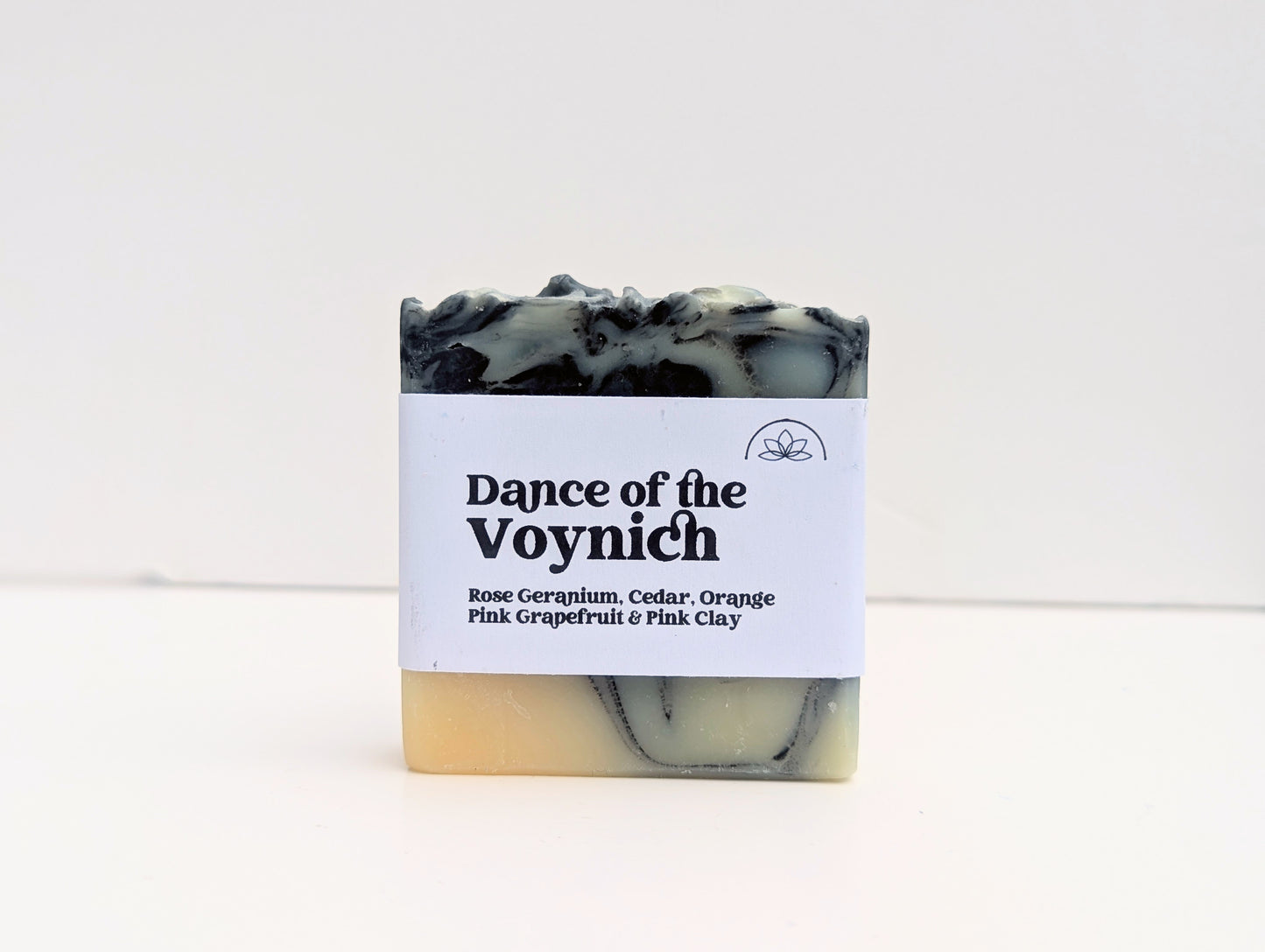 Dance of the voynich soap bar with label.