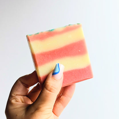 Candy Cane Vegan Soap